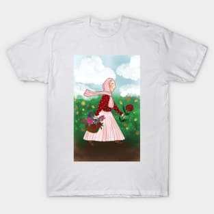 Flower Garden Girl T-Shirt